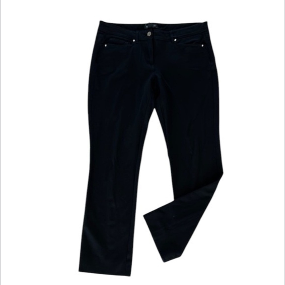 WHBM slim leg size 8 black dress pants stretch